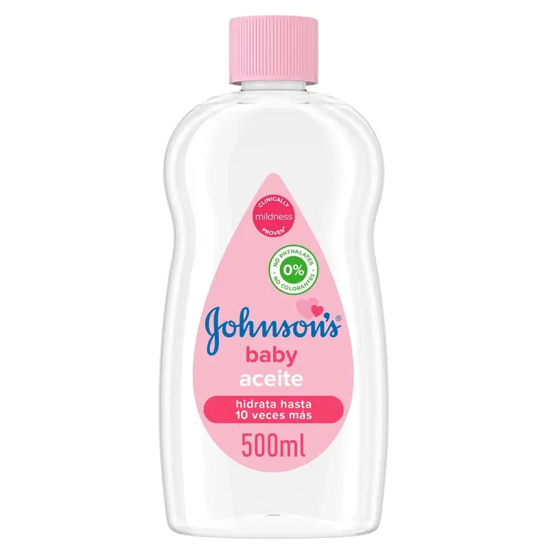 Johnson's Baby Regular Oil, macht die Haut weich und gesund, ideal für zarte Haut, 500 ml