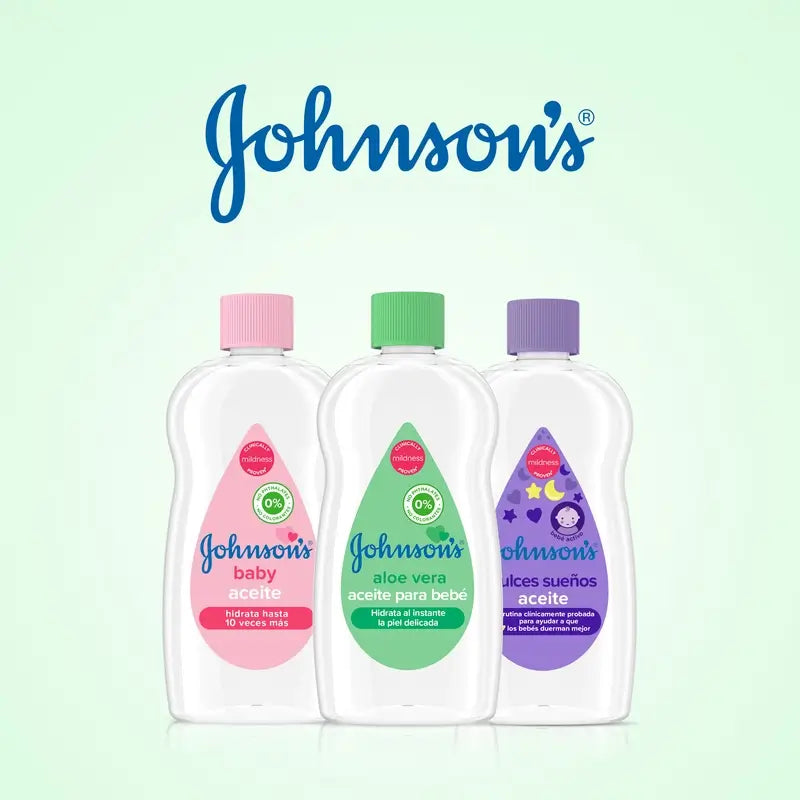 Johnson's Baby Aloe Vera Öl, spendet sofort Feuchtigkeit und nährt, 300ml