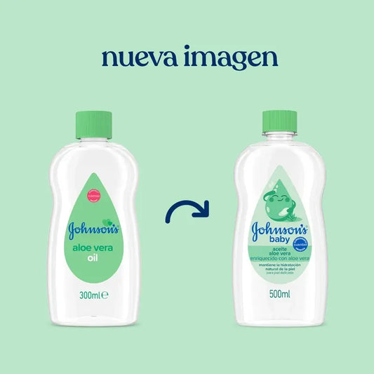 Johnson's Baby Aloe Vera Instant Feuchtigkeits- und Pflegeöl, 500ml
