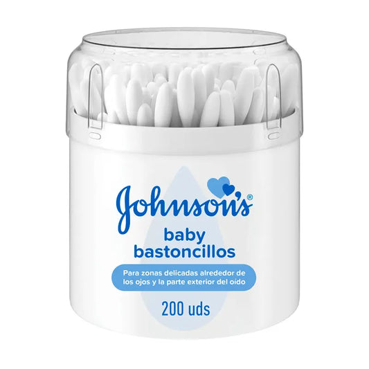 Johnson'S Baby Baby Swabs with 100% Pure Cotton Ends, 1 x 200 Swabs