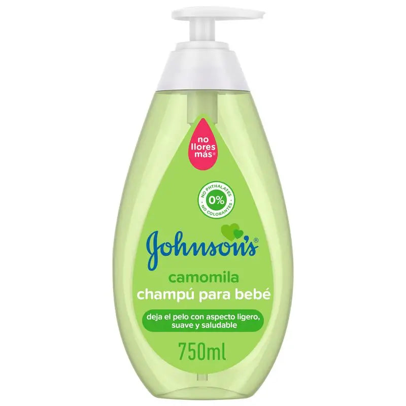 Johnson's Baby Kamille Shampoo, tägliche Anwendung, reinigt und beruhigt, sulfatfrei, für die ganze Familie, 750ml