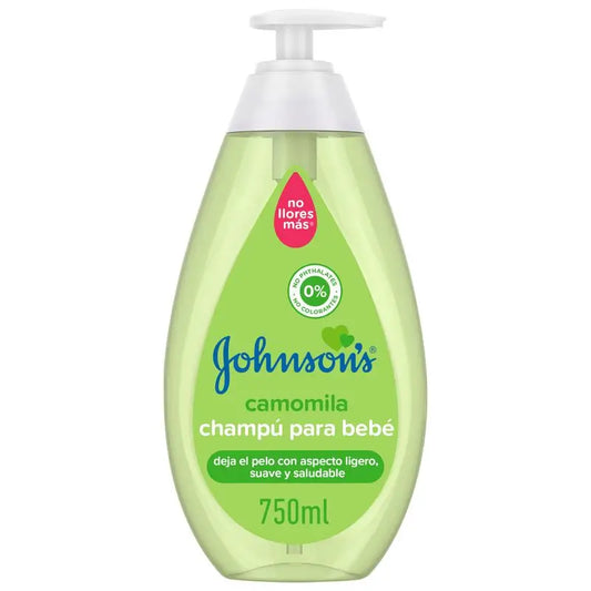 Johnson's Baby Kamille Shampoo, tägliche Anwendung, reinigt und beruhigt, sulfatfrei, für die ganze Familie, 750ml