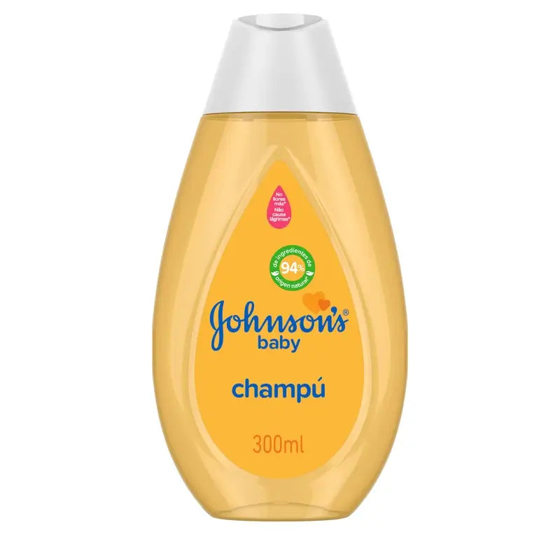 Johnson's Baby Classic Gold Shampoo, weiches, glänzendes und gesundes Haar, für die ganze Familie, für den täglichen Gebrauch, 300 ml