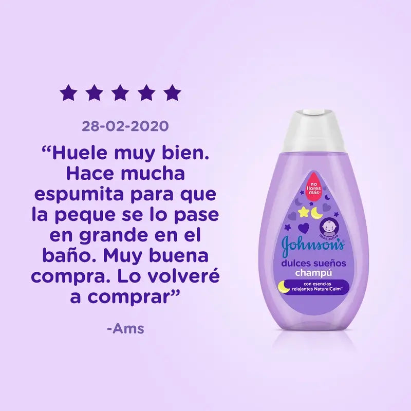Johnson'S Baby Sweet Dreams, Naturalcalm Entspannungsessenz Shampoo, Lavendel & Kamille, 300 ml