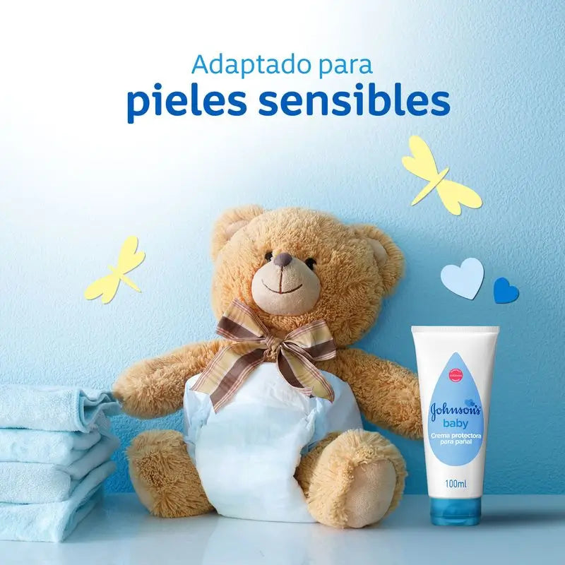 Johnson's Baby Schutzcreme für Windeln, Babys zarte Haut, 100 ml