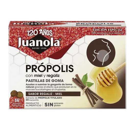 Juanola Propolis Lakritz Honig 72Gr, 36 Einheiten