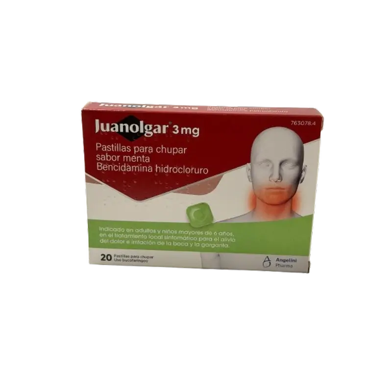 Juanolgar 3 Mg Lutschtabletten mit Minzgeschmack, 20 Lutschtabletten