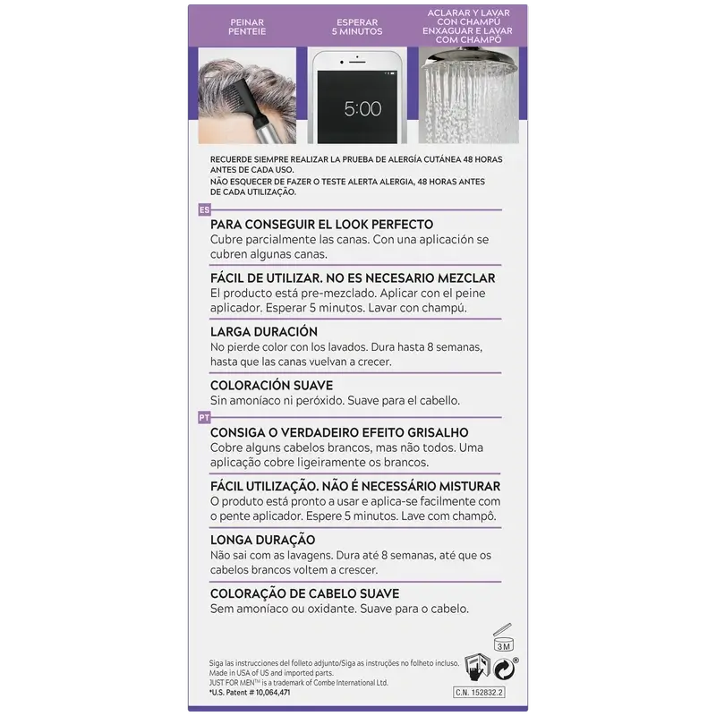 Just For Men Touch Of Grey Braun-Schwarz