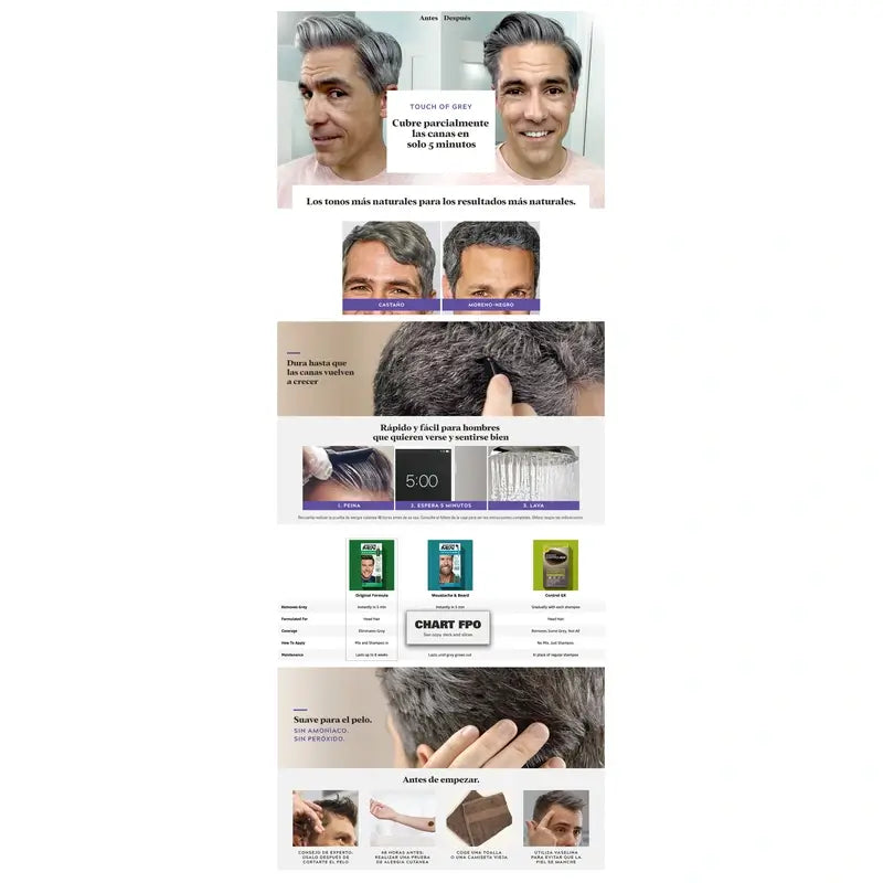 Just For Men Touch Of Grey Braun-Schwarz