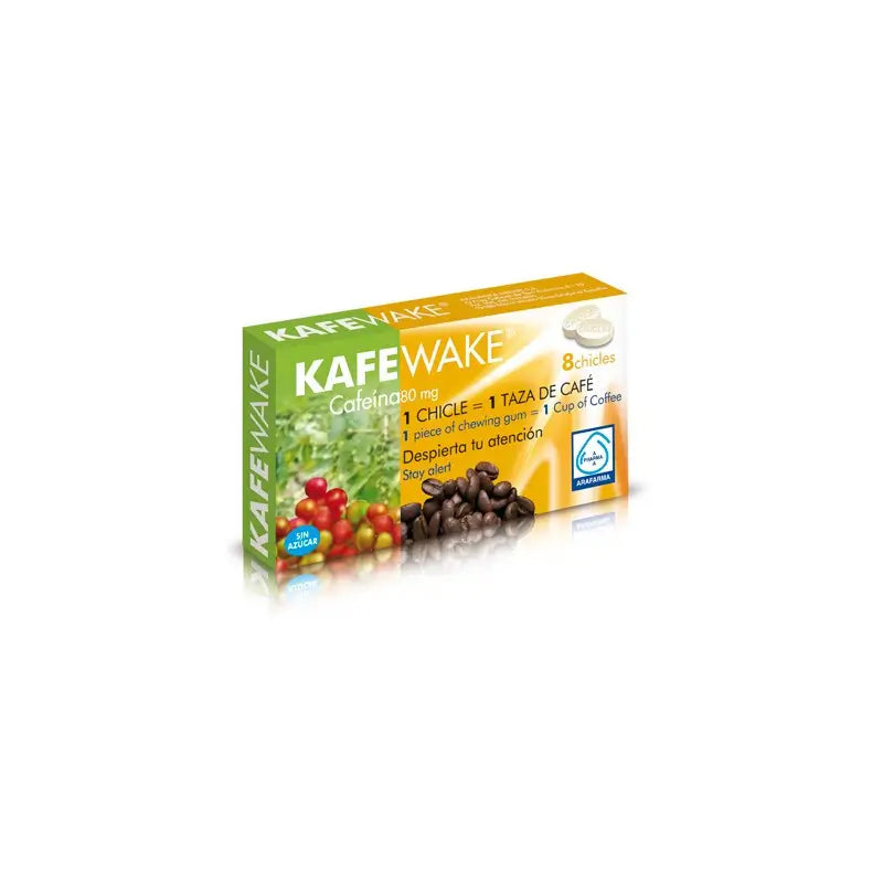 Kafewake Caffeine Chewing Gum 8 pieces