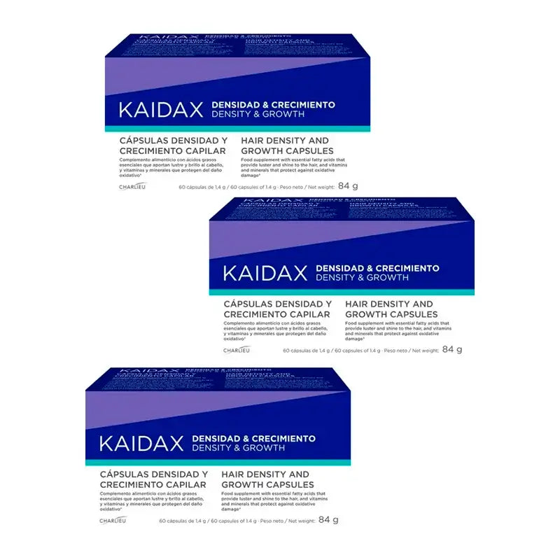 Kaidax Dichte & Wachstum, Packung 3 x 60 Kapseln