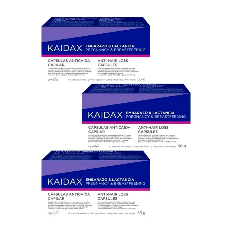Kaidax Schwangerschaft & Stillzeit, Packung 3 x 60 Kapseln
