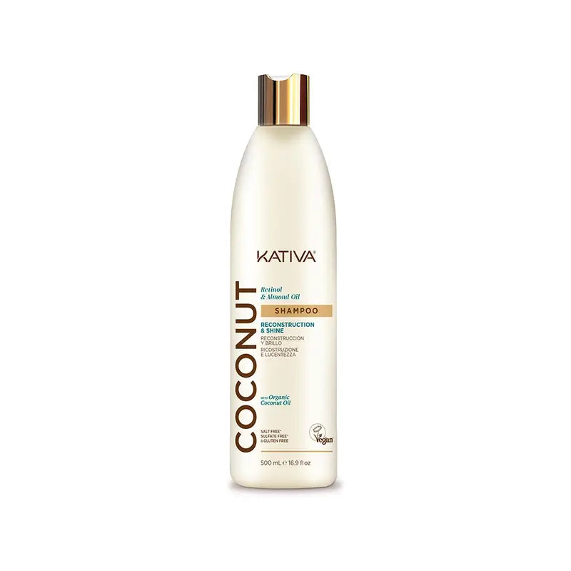 Kativa Kokosnuss-Mandel-Retro-Shampoo, 500 ml