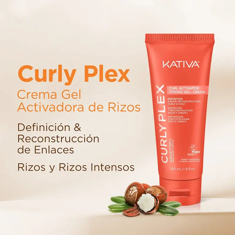 Kativa Curly Plex Curl Activator Starke Gel-Creme , 240 ml