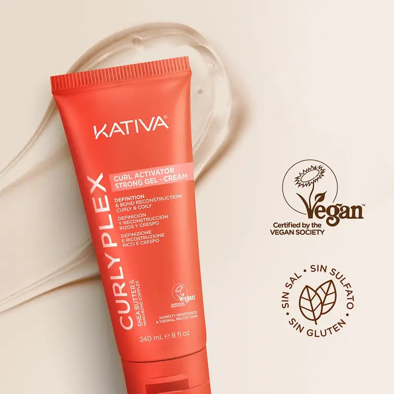 Kativa Curly Plex Curl Activator Starke Gel-Creme , 240 ml