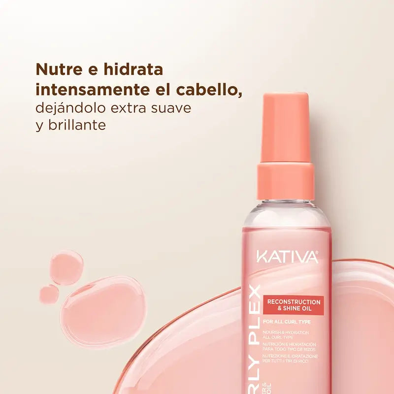 Kativa Curly Plex Rekonstruktions- & Glanzöl , 110 ml