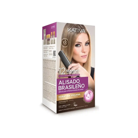 Kativa Brazilian Straightening Kit Blondes Haar Veg, 1 Stk.