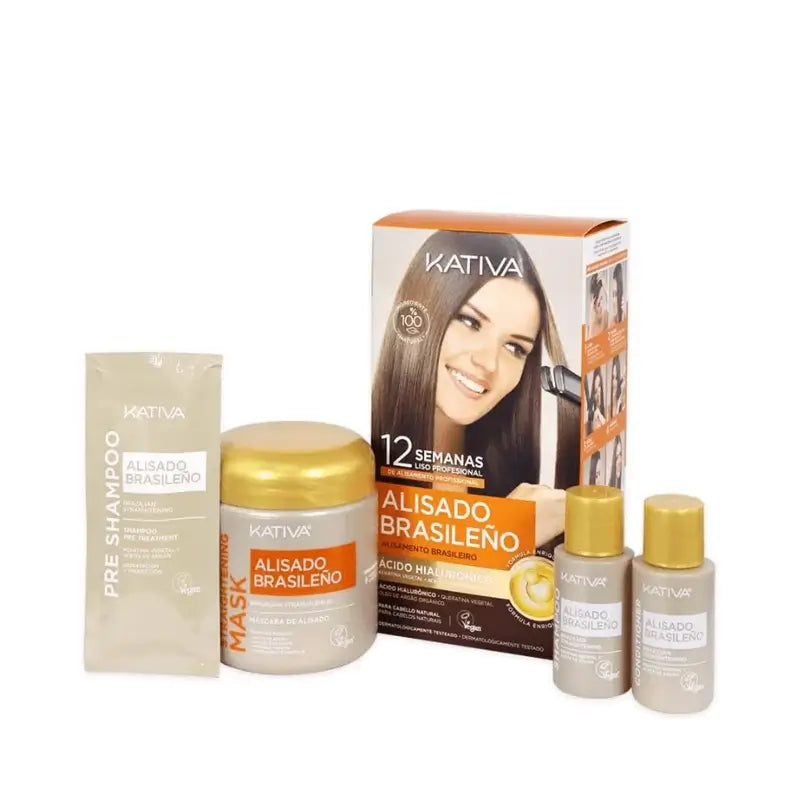 Kativa Keratin Glättungsset mit Hyaluronsäure