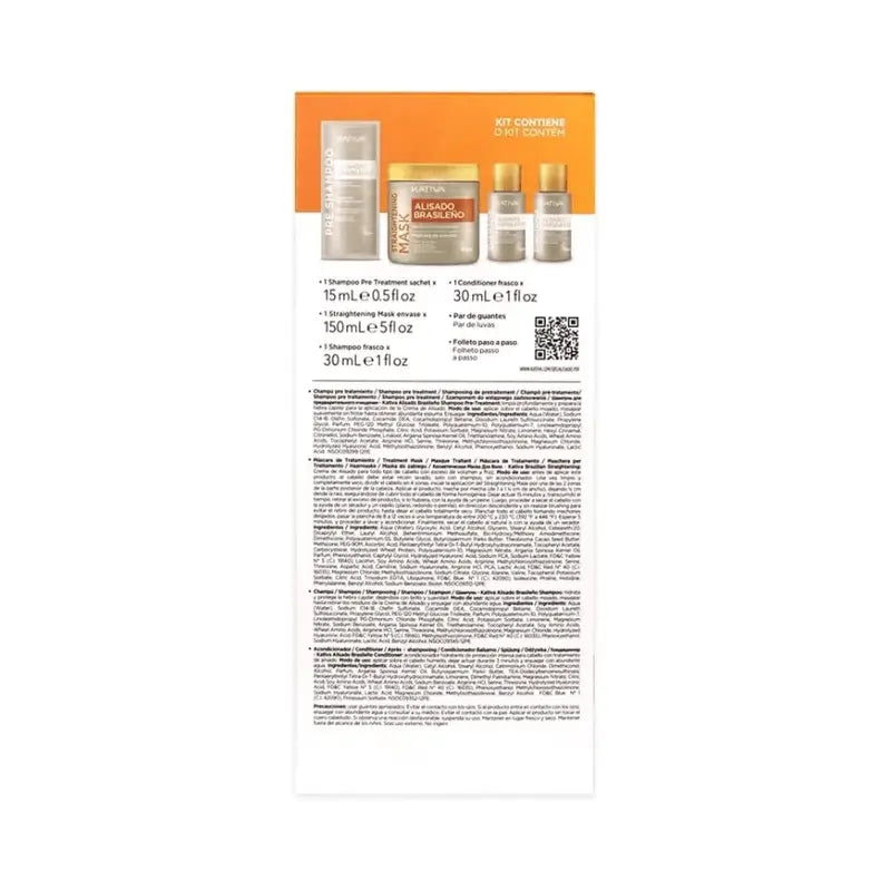 Kativa Keratin Glättungsset mit Hyaluronsäure