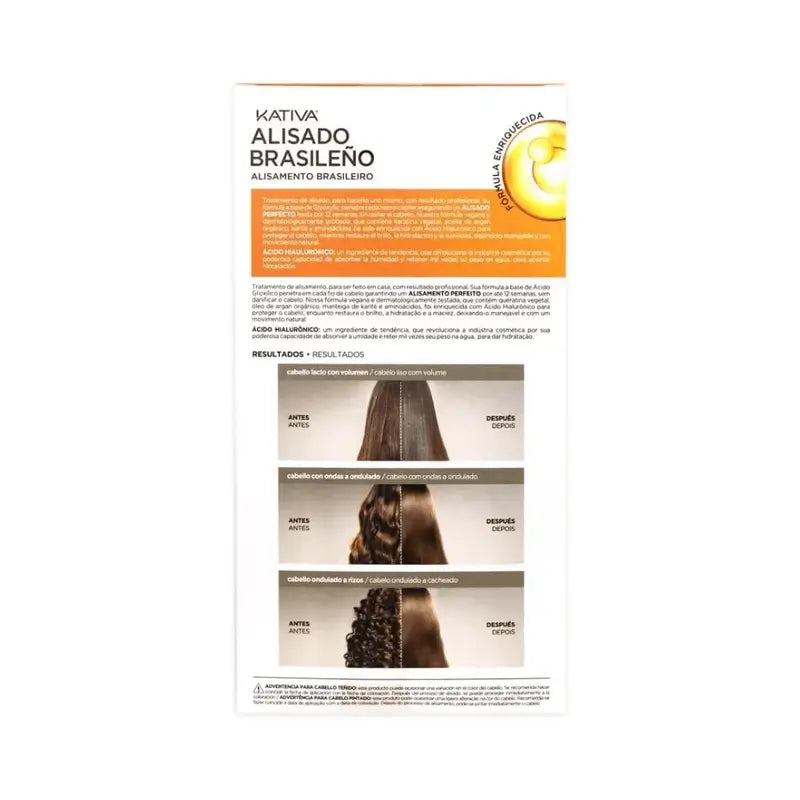 Kativa Keratin Glättungsset mit Hyaluronsäure