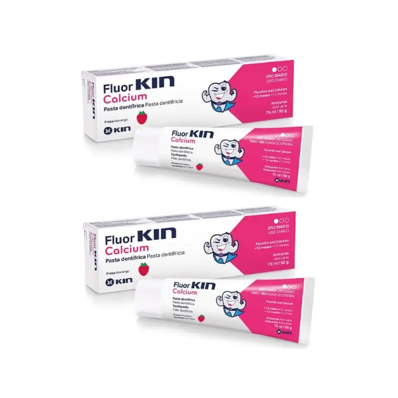 KIN FluorKIN Kalziumpaste Packung 2 x 75 ml