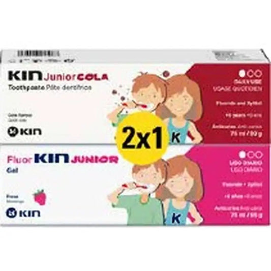 Kin Fluorkin Junior Zahnpasta, 2x 75 ml