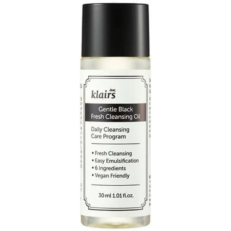 Klairs Sanftes Schwarzes Frische-Reinigungsöl, 30 ml