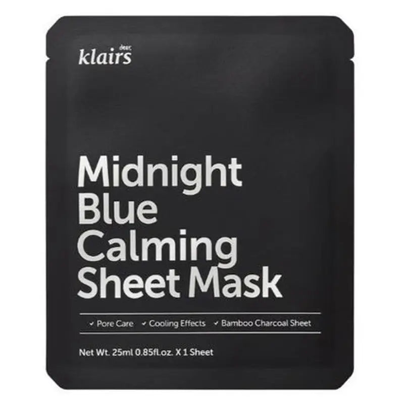 Klairs Mitternachtsblau Beruhigende Sheet Mask, 25 ml
