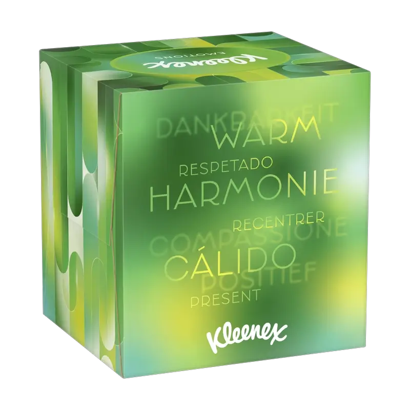 Kleenex Cube Collection Kosmetiktücher, 48 Stück.