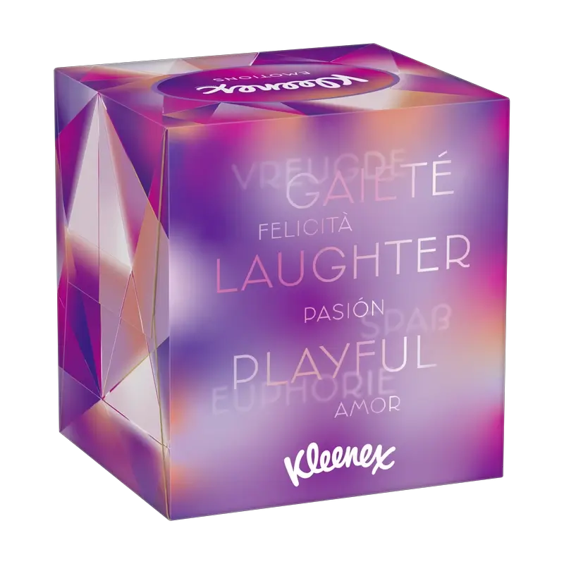 Kleenex Cube Collection Kosmetiktücher, 48 Stück.