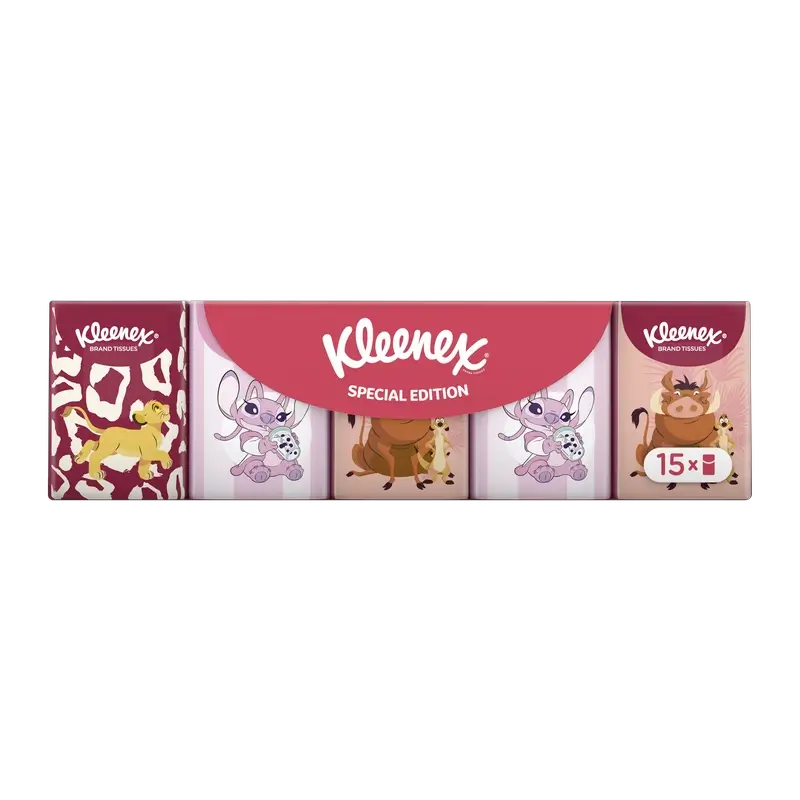 Kleenex Disney Tissue Pocket, 15 Stück.