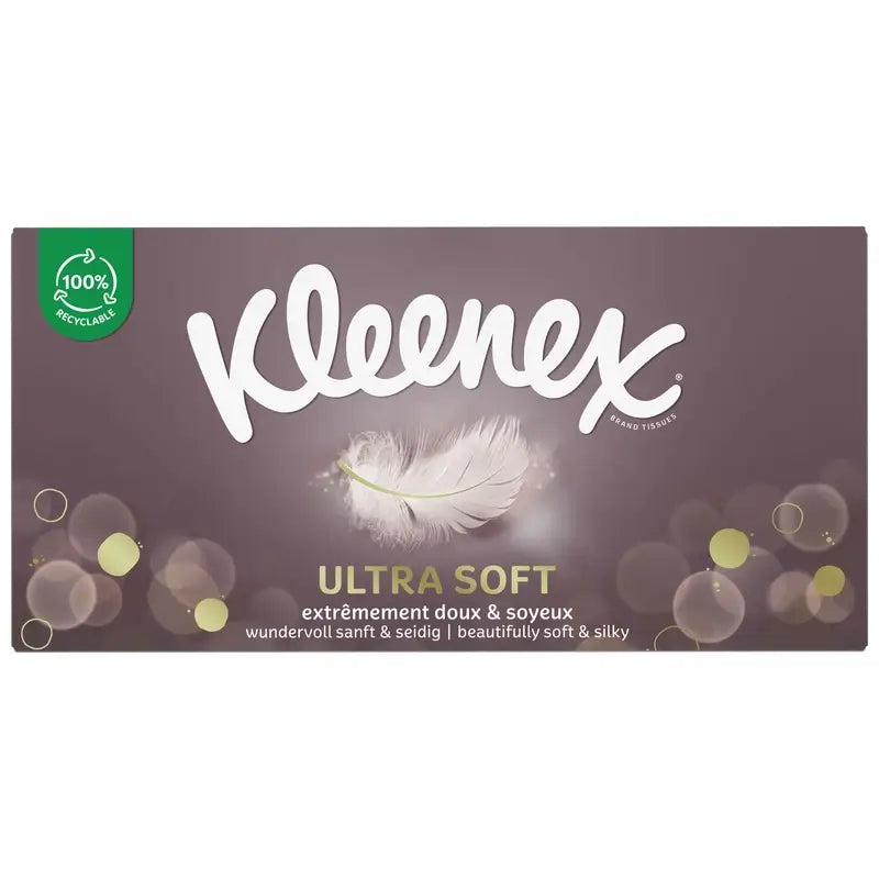 Kleenex Ultrasoft Kosmetiktücher, 64 Stück.