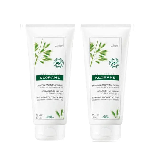Klorane Hafermilch Balsam nach dem Shampoo, 2X200 Ml