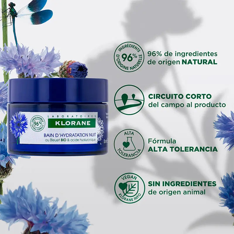 Klorane Kornblumenwasser-Feuchtigkeitsbad 50 ml