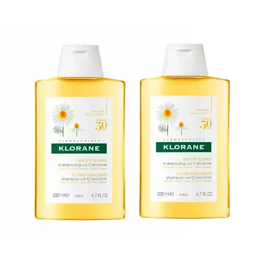 Klorane Kamille Shampoo reinigt und hellt auf, 2X200 Ml