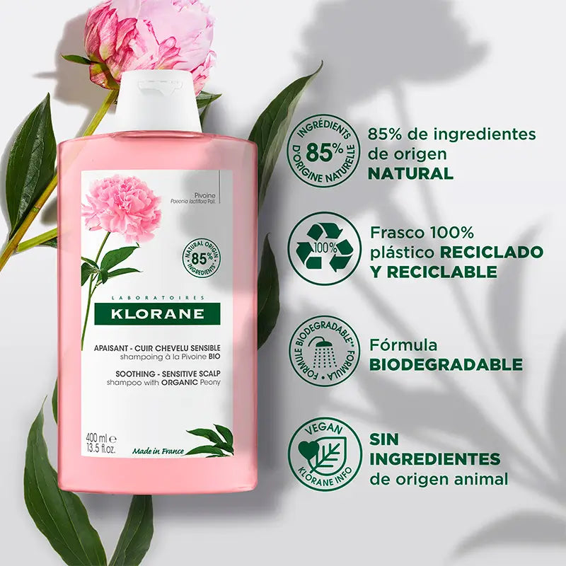 Klorane Bio-Pfingstrose Shampoo 400 ml