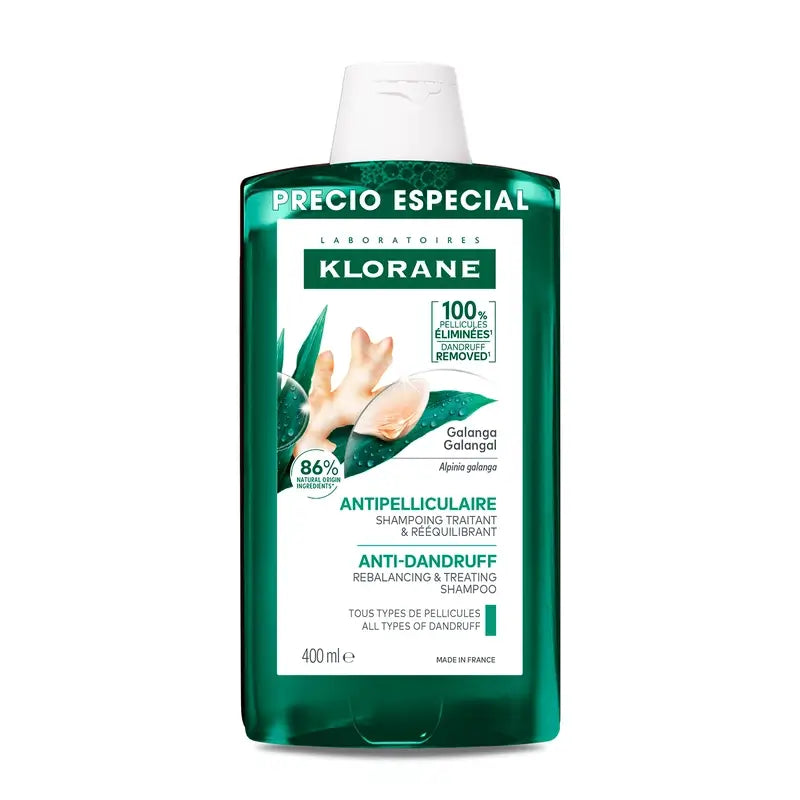Klorane Anti-Schuppen Rebalancing Treatment Shampoo A La Galanga, 400 ml