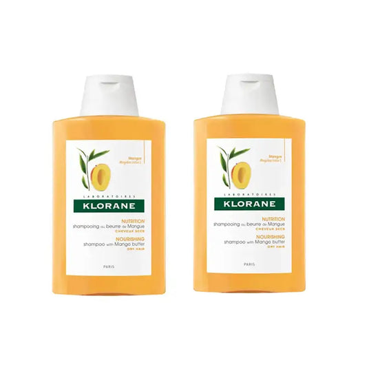 Klorane Pflegendes Mango Shampoo, 2X200 Ml