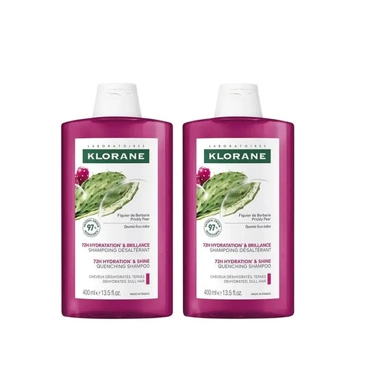 Klorane Barbarische Feige Shampoo, 2X400 Ml
