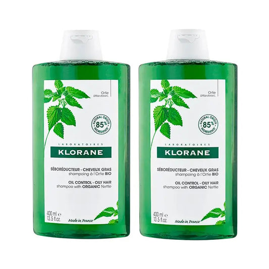 Klorane Brennnessel Shampoo, 2X400 Ml