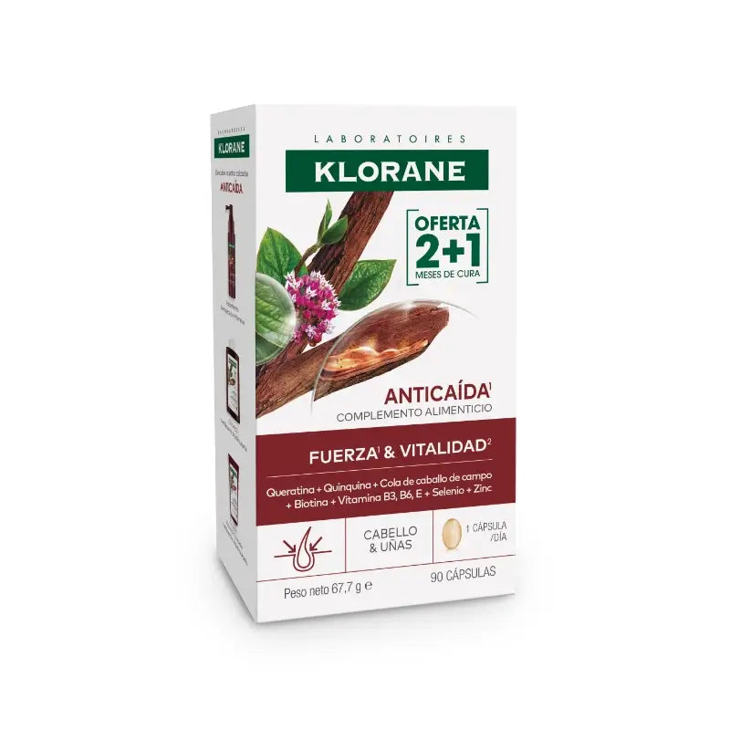 Klorane KeratinCaps – Kraft und Vitalität, 90 Kapseln