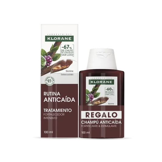 Klorane Intensive Anti-Haarausfall Behandlung Pack + Chinin Shampoo 100 ml