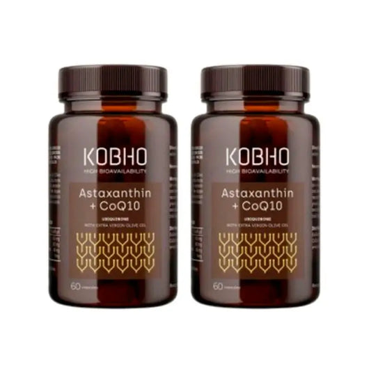 Kobho Labs Duplo Supplement Astaxanthin + Coenzym Q10, 2 x 60 Kapseln