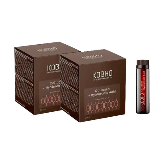 Kobho Labs Duplo Kollagen + Hyaluronsäure Supplement, 2 x 20 Fläschchen