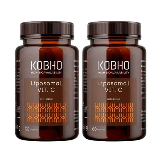 Kobho Labs Duplo Supplement Liposomales Vitamin C + Reishi, 2 x 3 x 60 Kapseln
