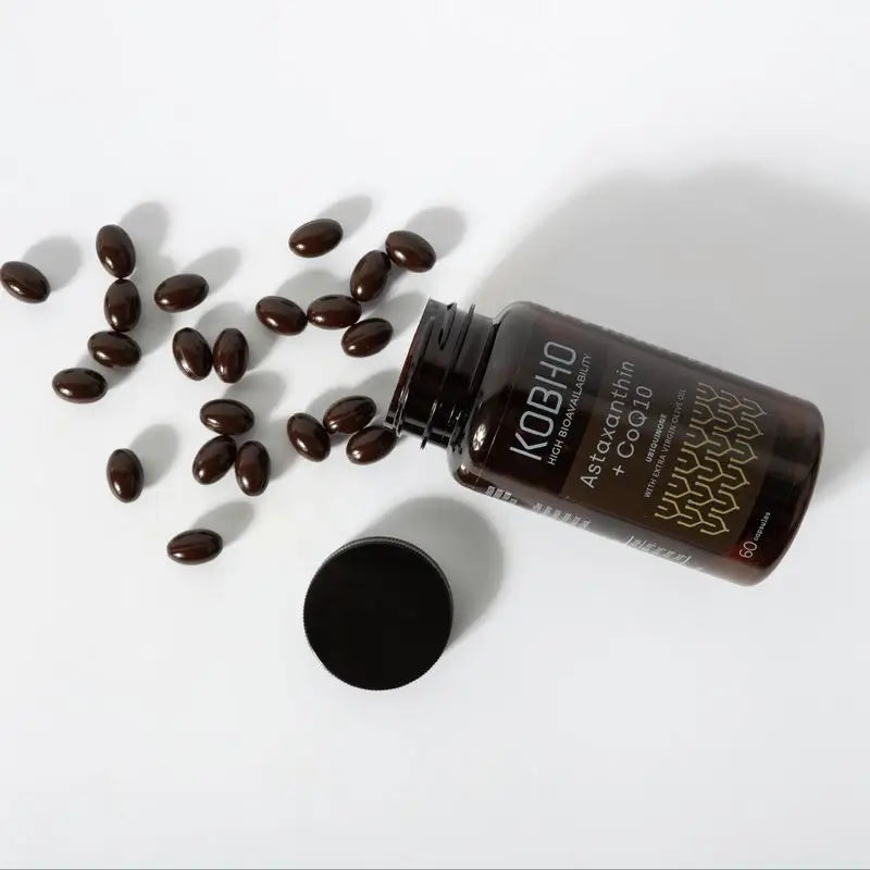 Kobho Labs Ergänzung Astaxanthin + Coenzym Q10, 60 Kapseln