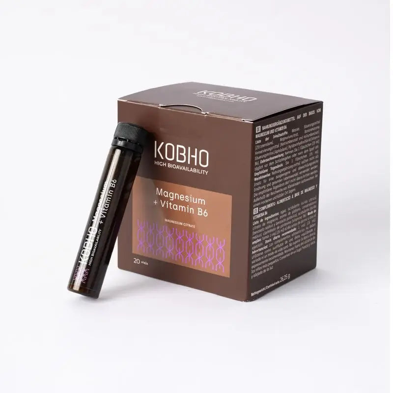 Kobho Labs Supplement Magnesium + Vitamin B6, 20 Fläschchen