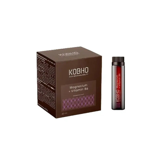 Kobho Labs Supplement Magnesium + Vitamin B6, 20 Fläschchen