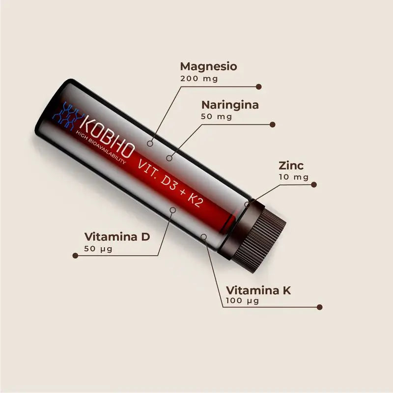 Kobho Labs Vitamin D3 + K2 Ergänzung, 20 Fläschchen