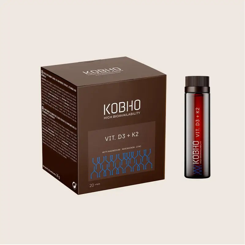 Kobho Labs Vitamin D3 + K2 Ergänzung, 20 Fläschchen
